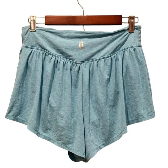 (Sold) Free People Movement Take Five Shorts Turquoise Women’s Size Medium - Picture 5 of 9